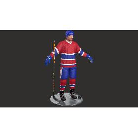 3D Hockey Player 3 PBR